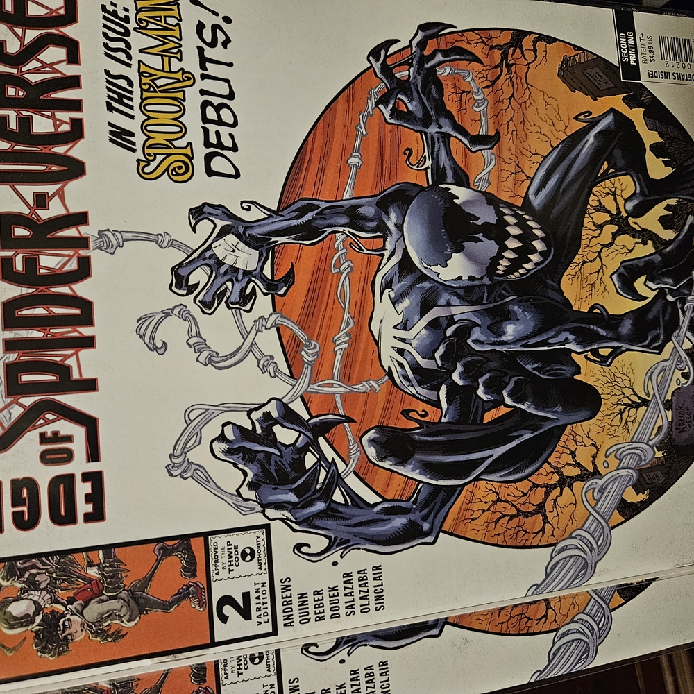 Marvel Spider-Verse Comic with Venom - Black and Orange